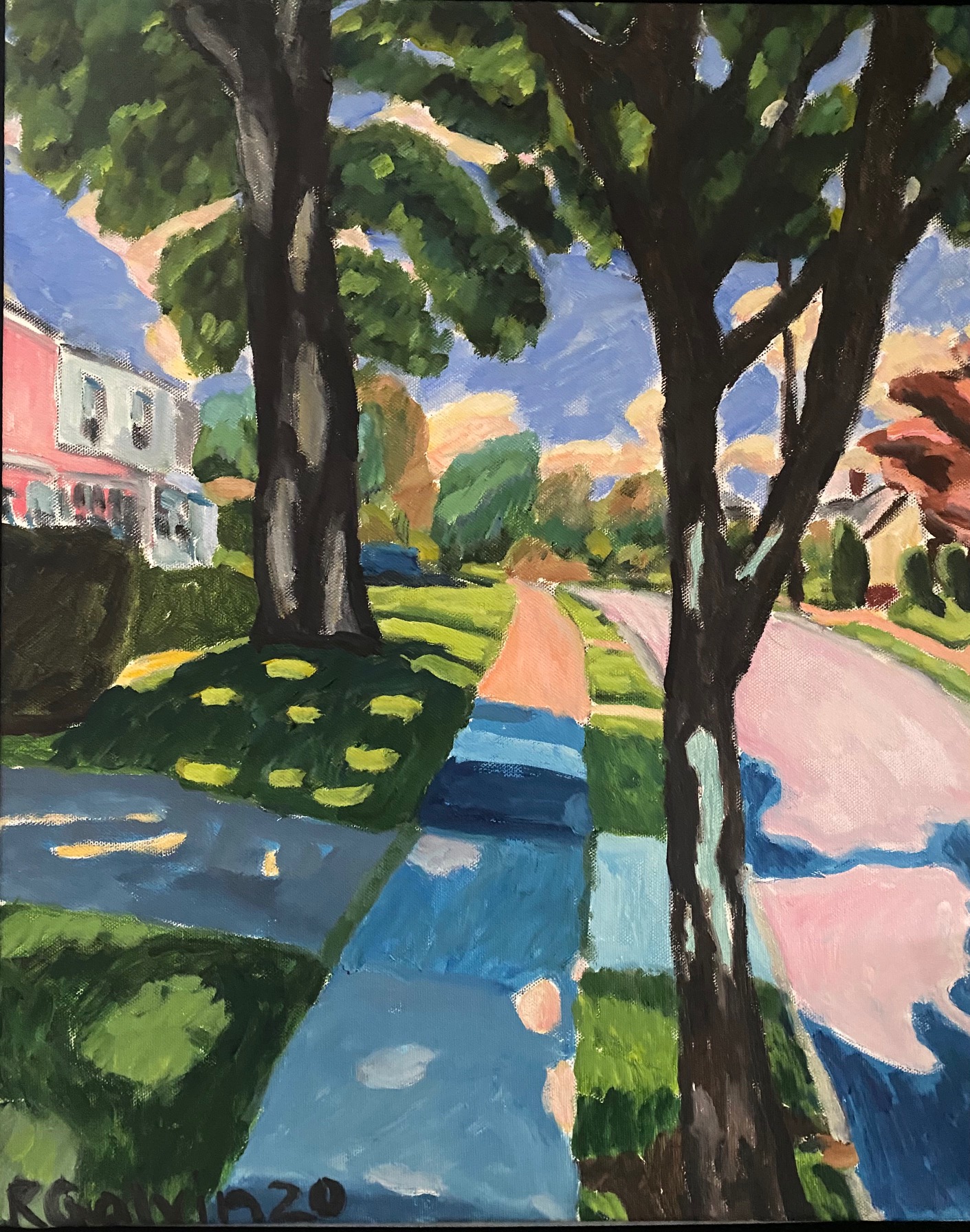 A picture of Locust Tree and Oak Tree